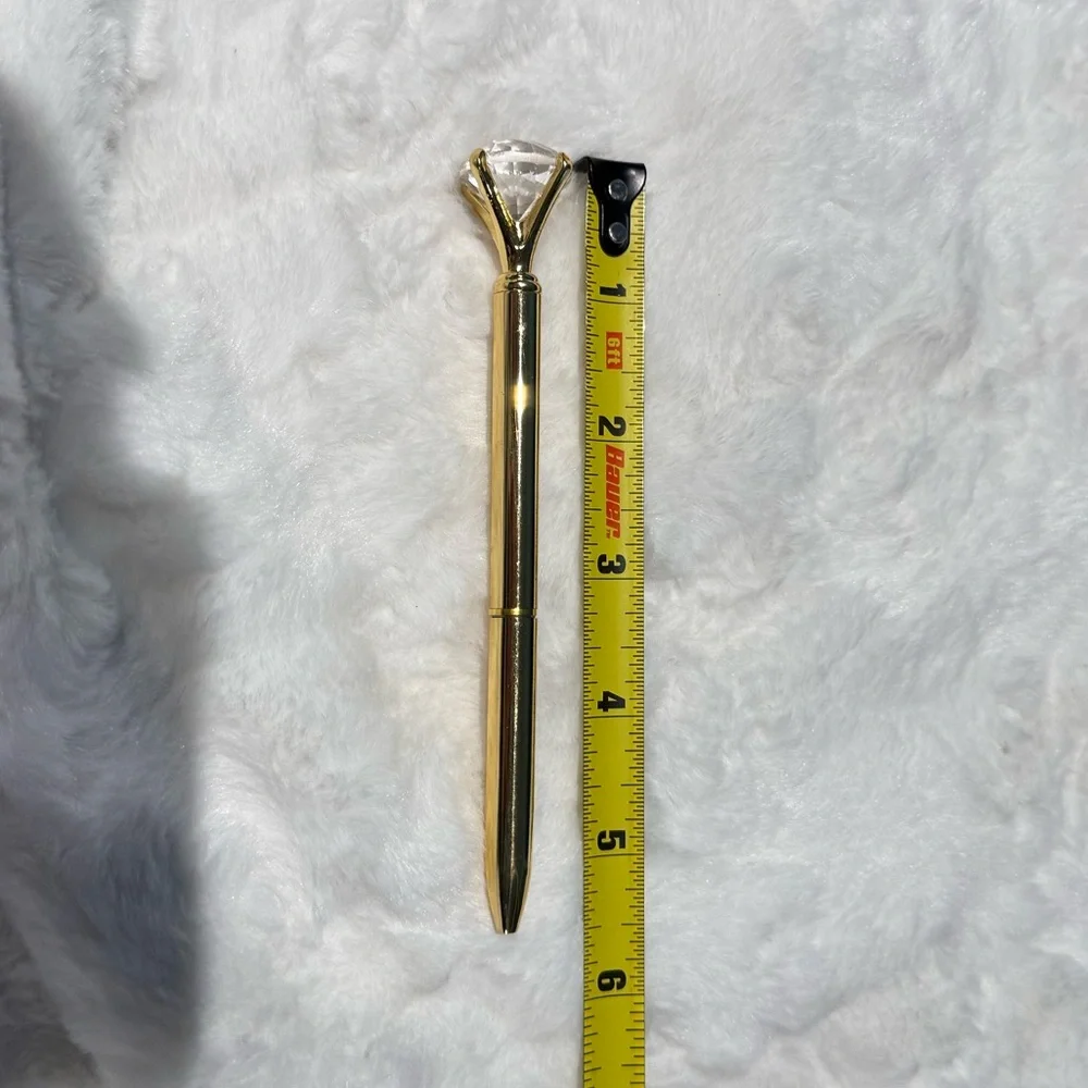 Fancy Fashion diamond and gold writing pen